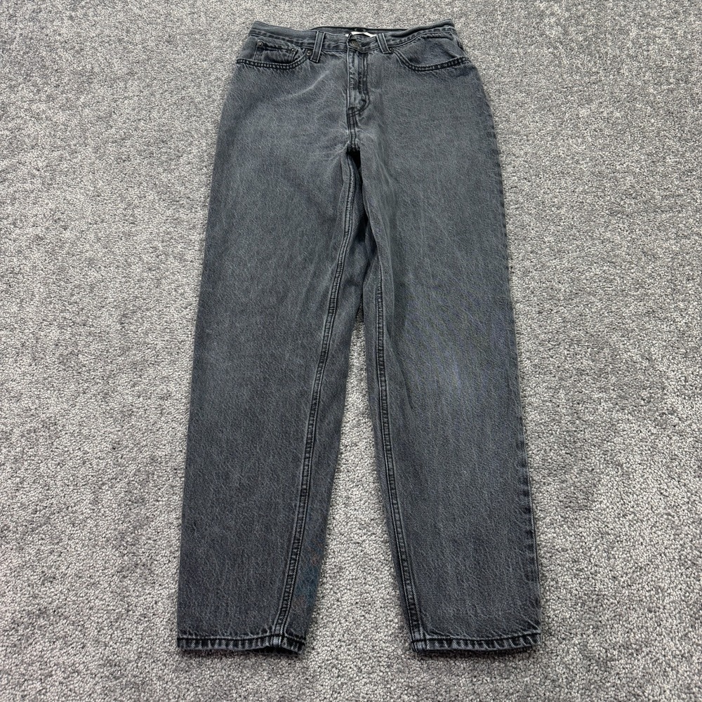Levis Jeans Womens 29x30 Gray 80s Mom Jean Denim Medium Wash Preppy City Casual